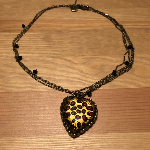 Betsey Johnson Cheetah Necklace - Picture 2 of 5